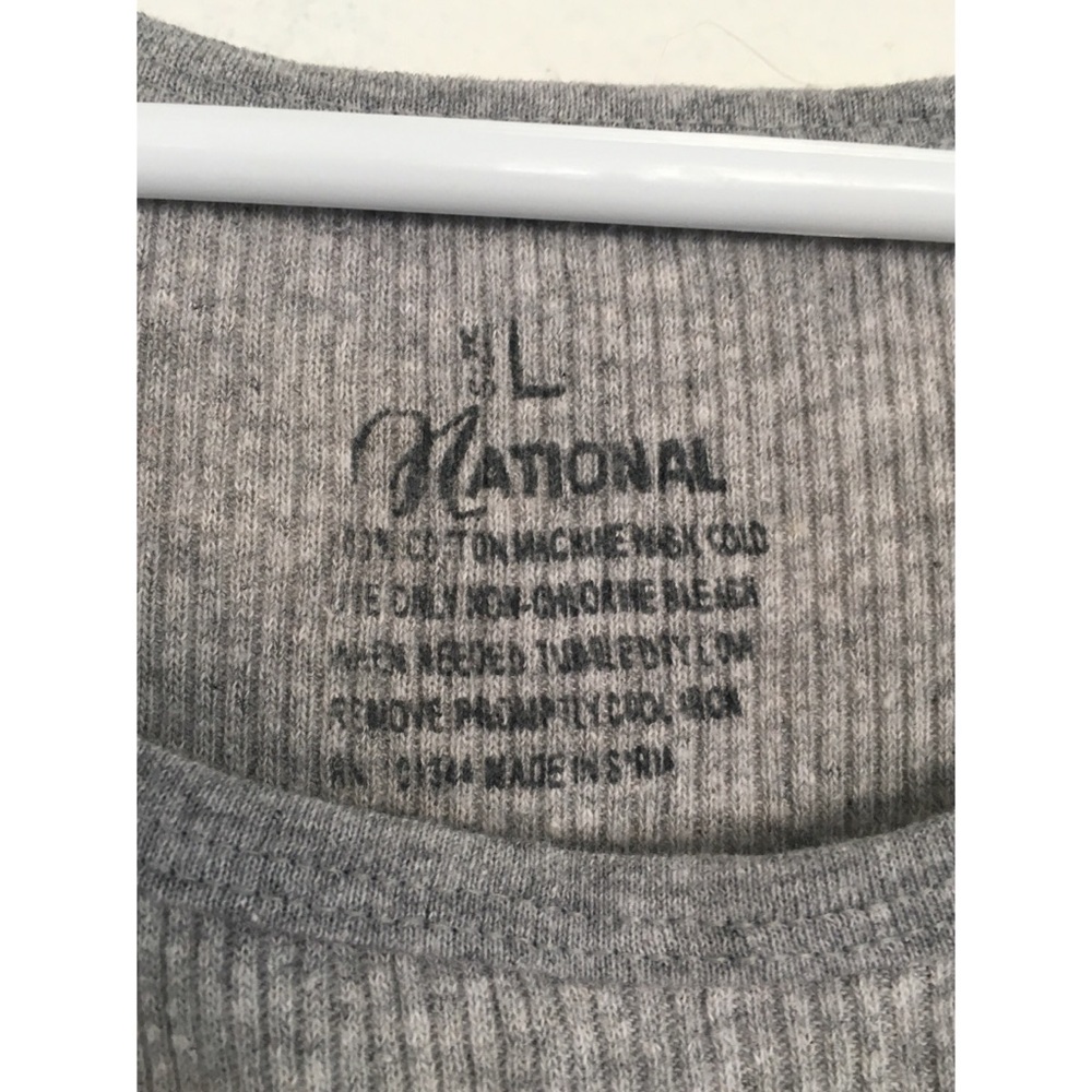 Grey Ribbed Racerback Tank - Picture 3 of 5
